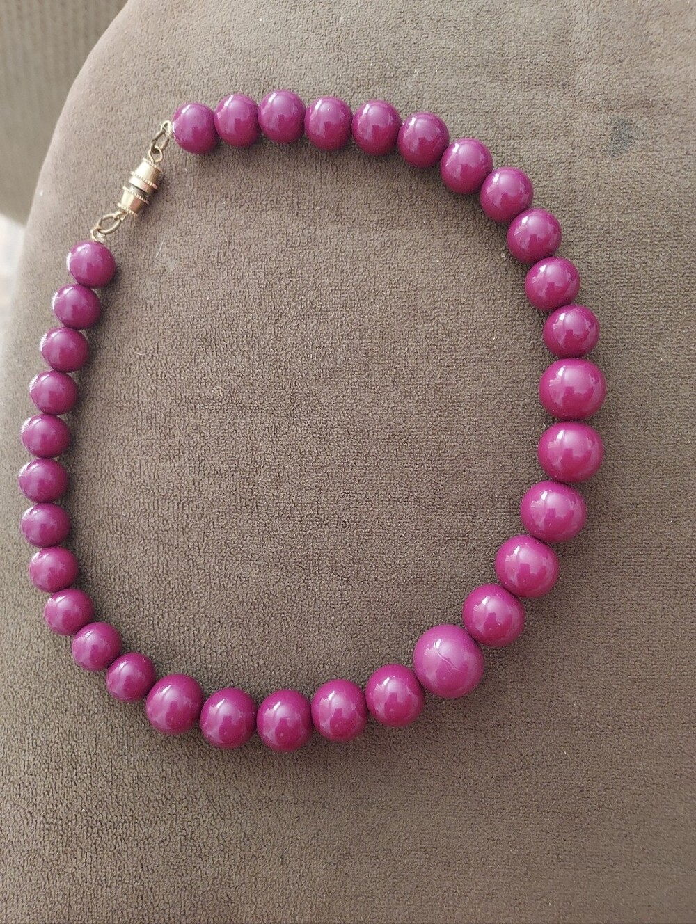 Dark Purple Beaded Necklace